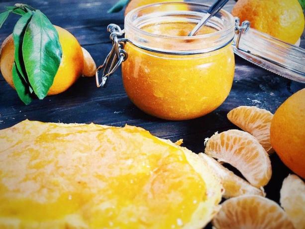 Lépésről lépésre recept a mandarin jam.