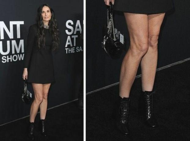 Egy fotót Demi Moore. Gondolod, hogy a lába néz ki rosszul? I - nem!