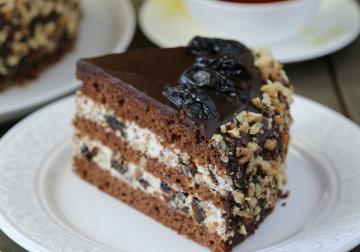 Cake „szilva csokoládé”. Finom!