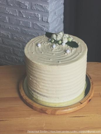 Az opció használata a krémet egy esküvői torta