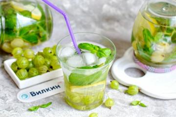 Egres kompót "Mojito" télire