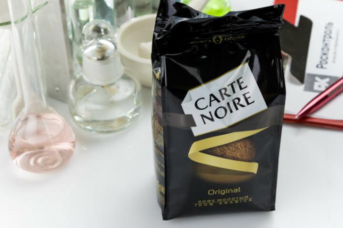 Bezárja osztályzat a legjobb kávé - „Carte Noire”. 