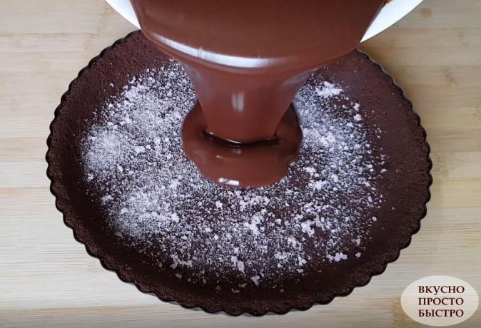 Elkészítésének folyamatát csokoládé desszert