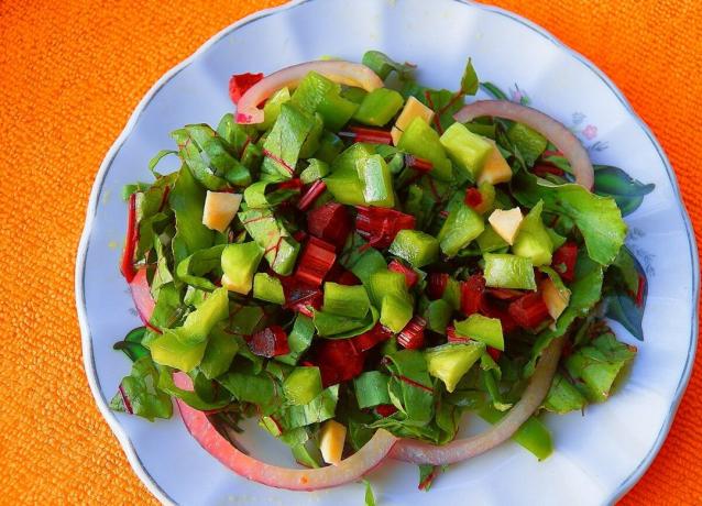 Egészséges saláta répa felsők