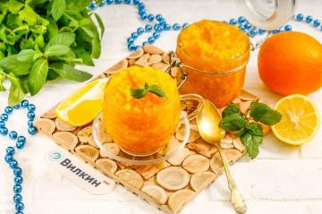 Narancsból és citromból készült lekvár